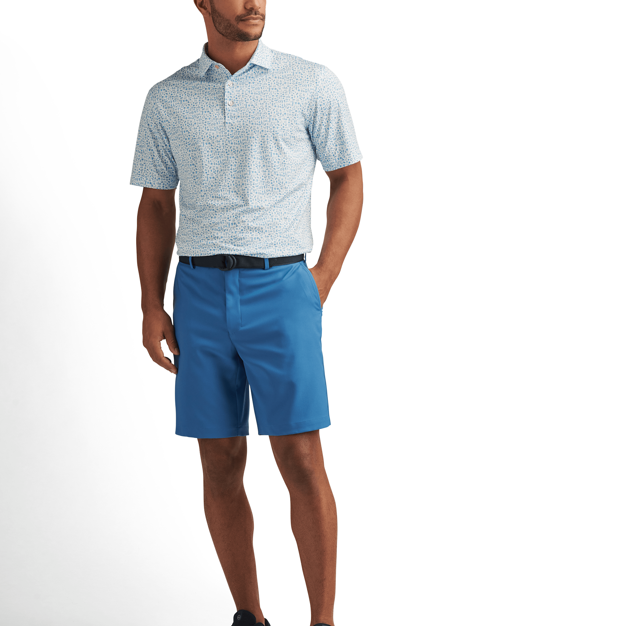 Peter Millar Men's 9 Inch Salem Performance Shorts   Sailor Blue