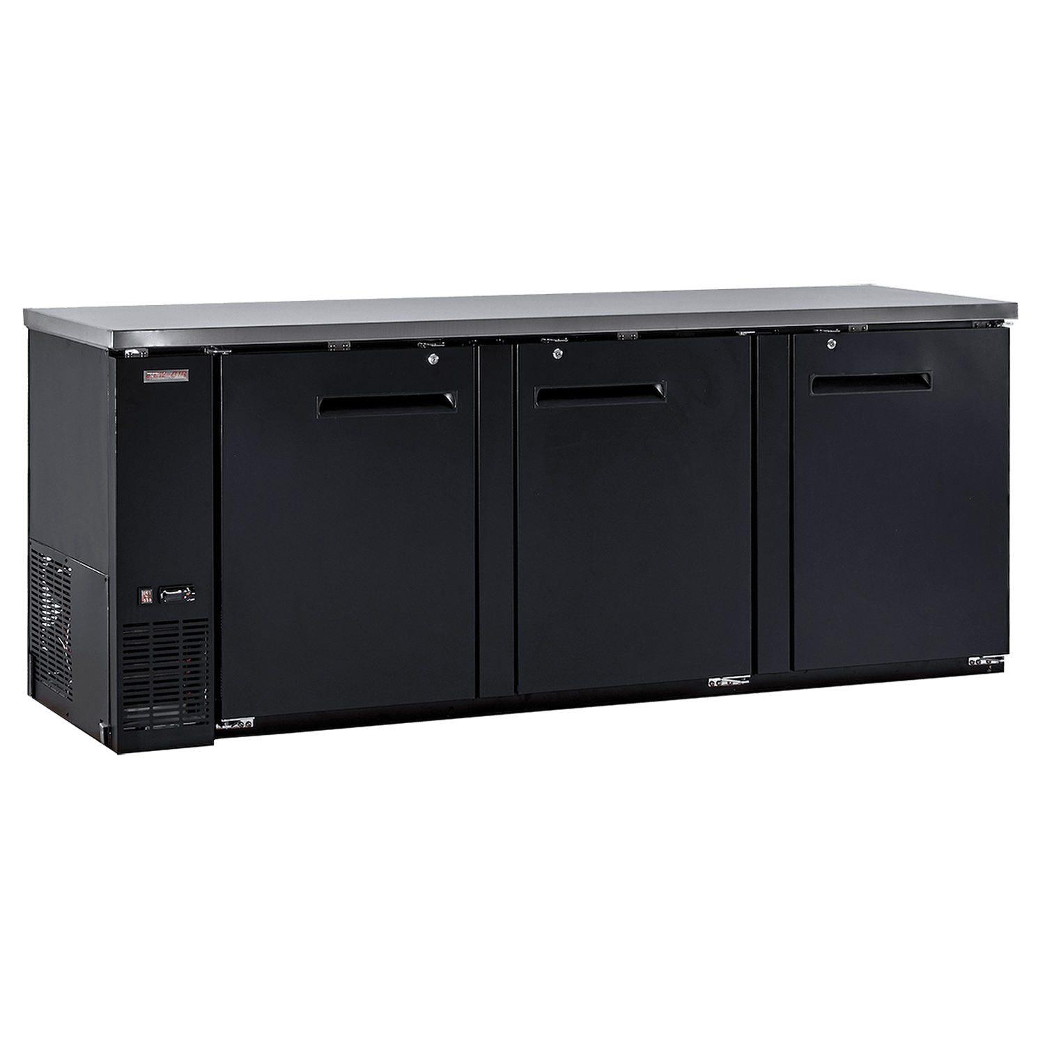 New Air NBB 90 SB 90" Solid 3 Door Back Bar Refrigerator