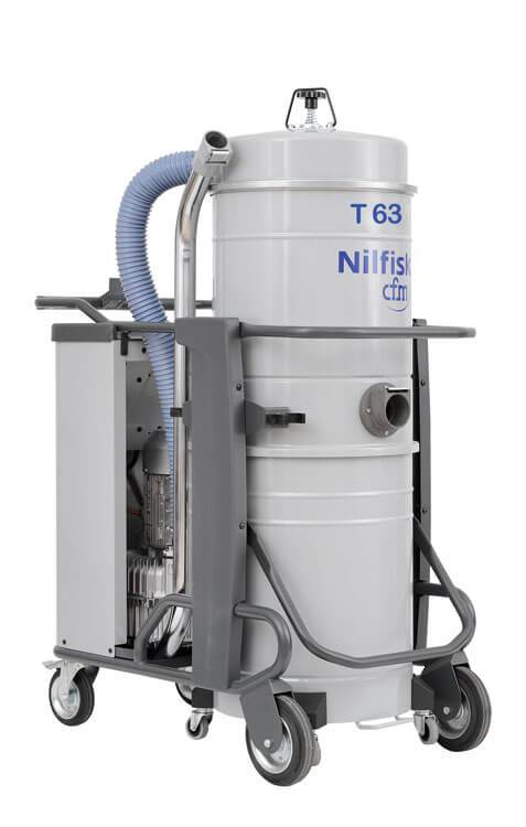 Nilfisk T63 Plus   Industrial Vacuum Cleaner   N4ACX With MS   55100174