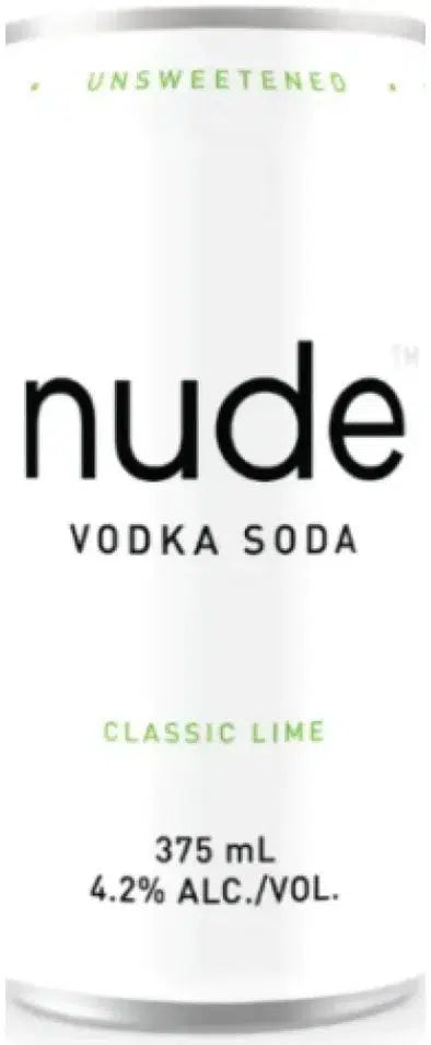 Nude Vodka Soda Classic Lime Seltzer 375ml