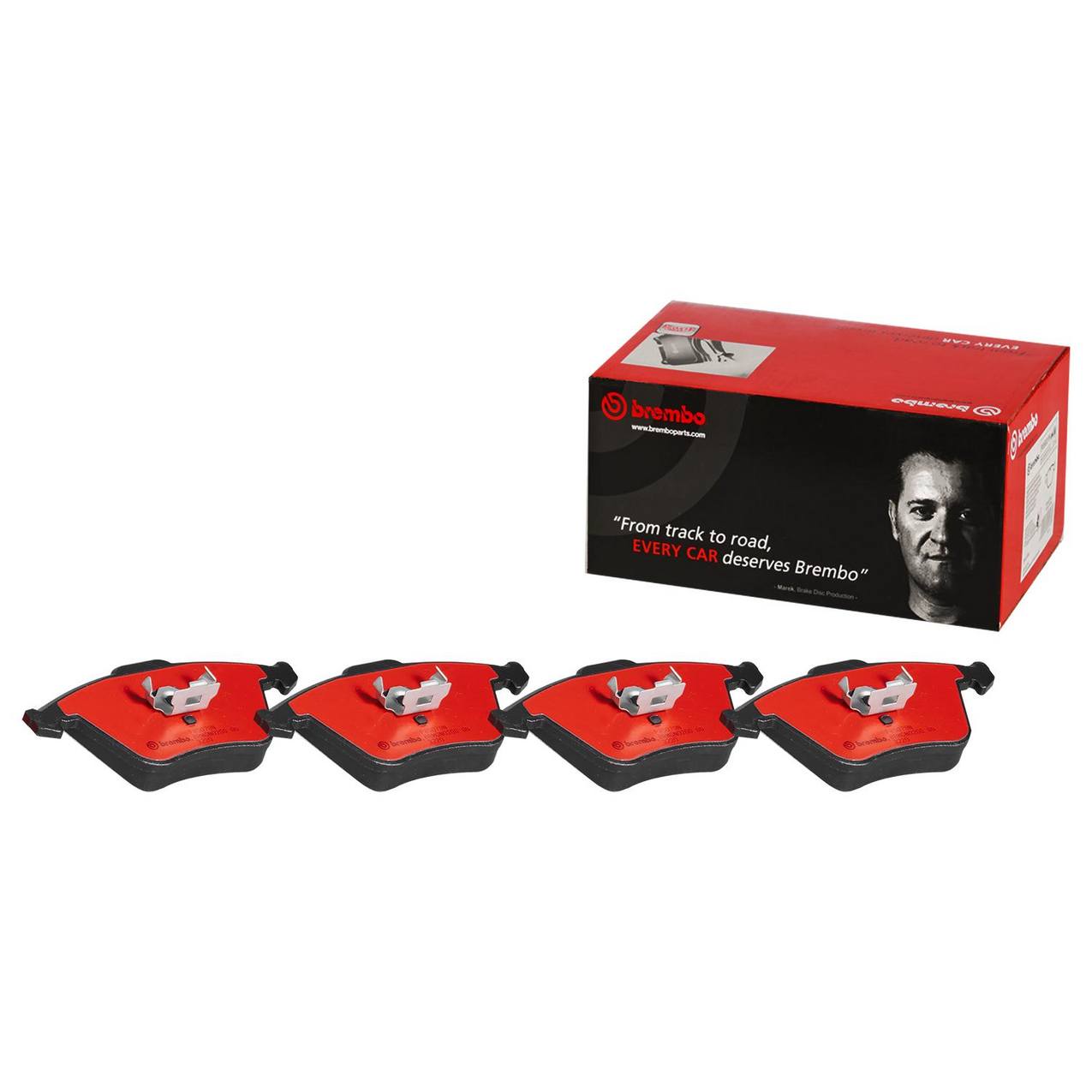 BREMBO OE Brembo 08 15 Audi TT Quattro/12 13 Volkswagen Golf R Front Premium NAO Ceramic OE Equivalent Pad