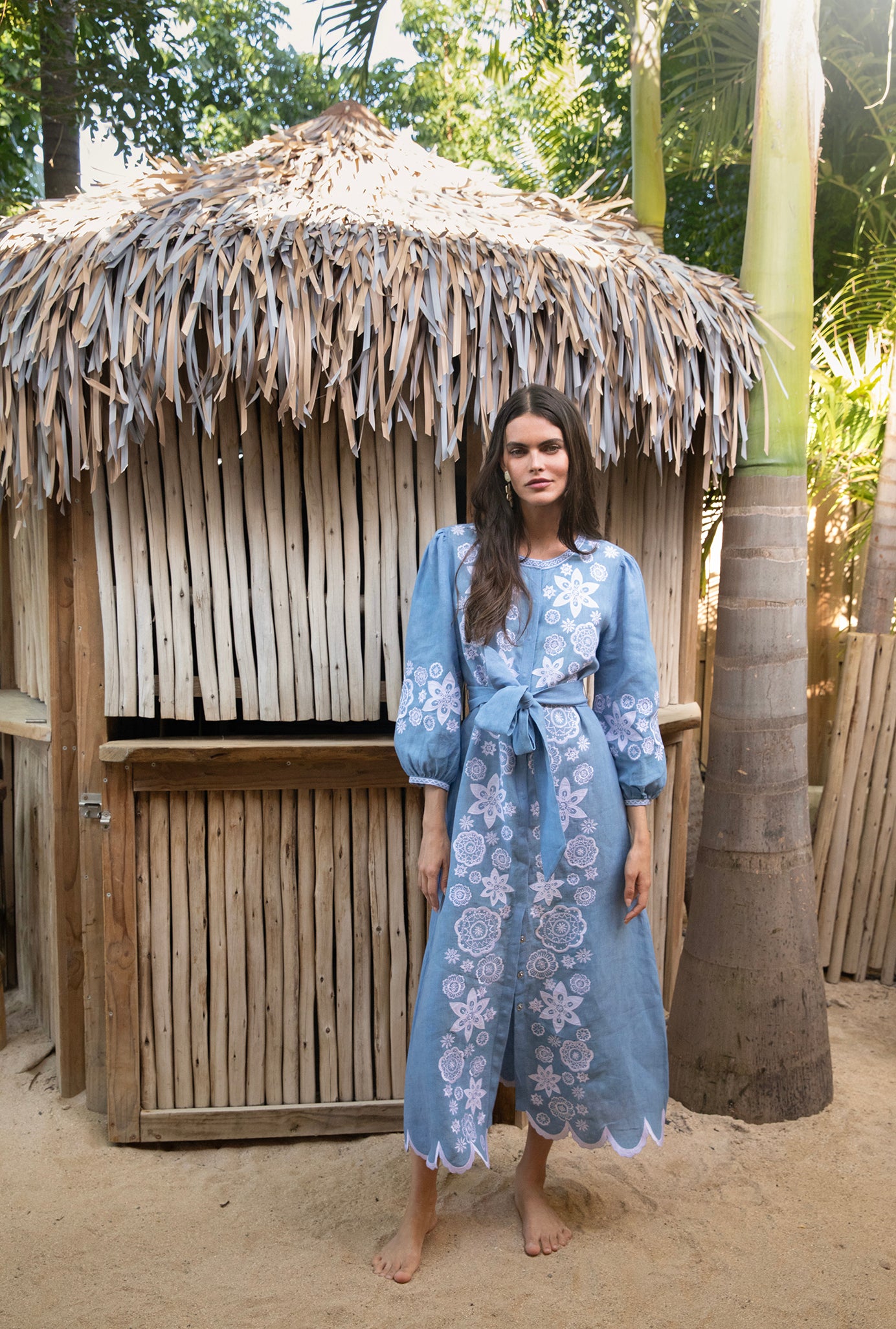 ASHA BY ASHLEY MCCORMICK French Blue Paloma Dress