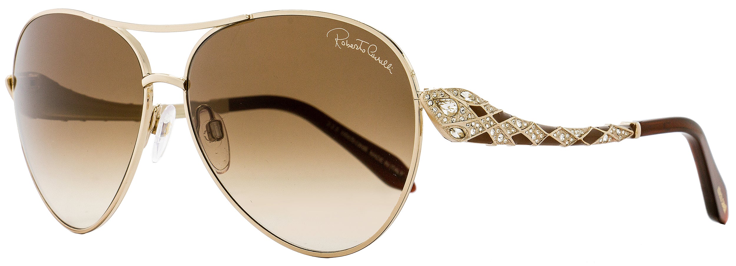 Roberto Cavalli Pilot Sunglasses RC920S A Muphird 29F Gold/Dark Brown 920