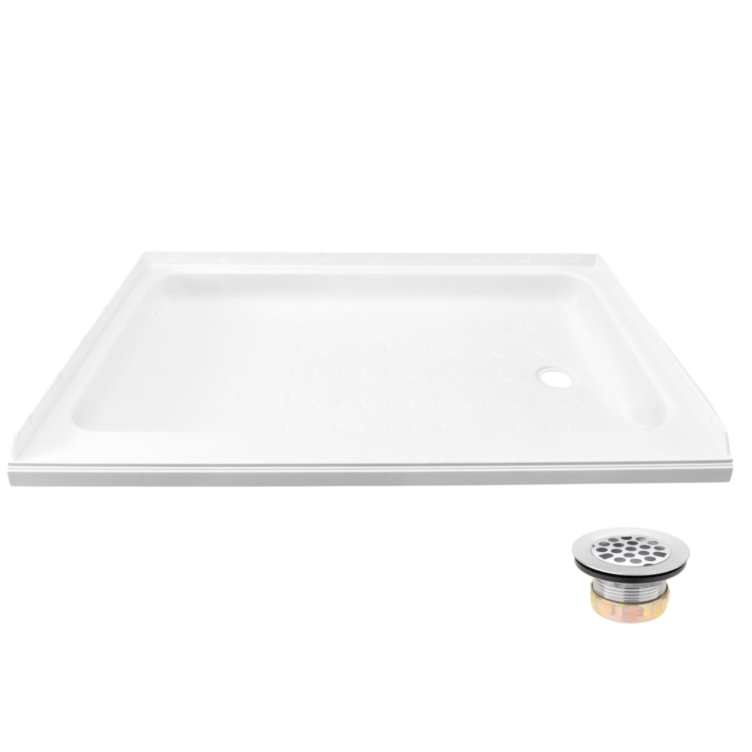  B  TOUGHGRADE /B  RV Shower Pan Right 24" X 36" with Drain