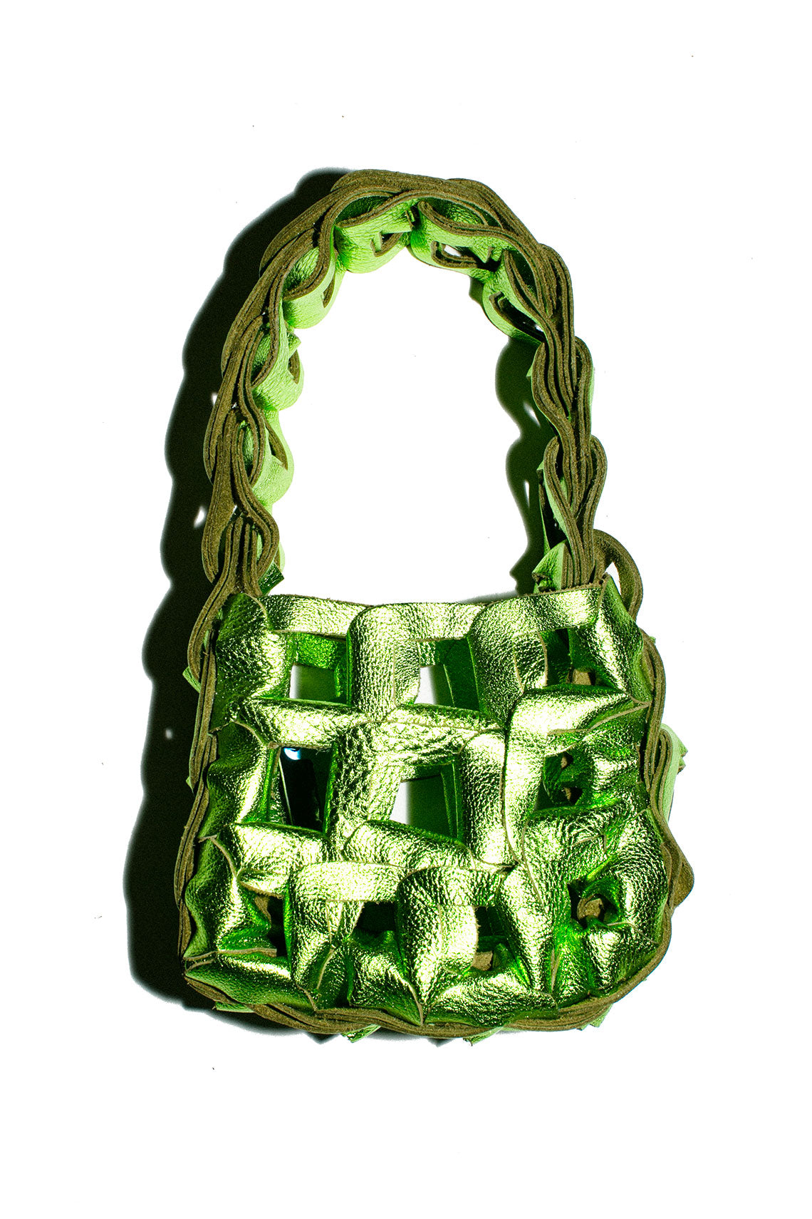 SC103 Mini Metallic Green Links Tote