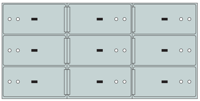SOCAL SAFE Socal SS 9A Bridgeman SS Series Safe Deposit Box