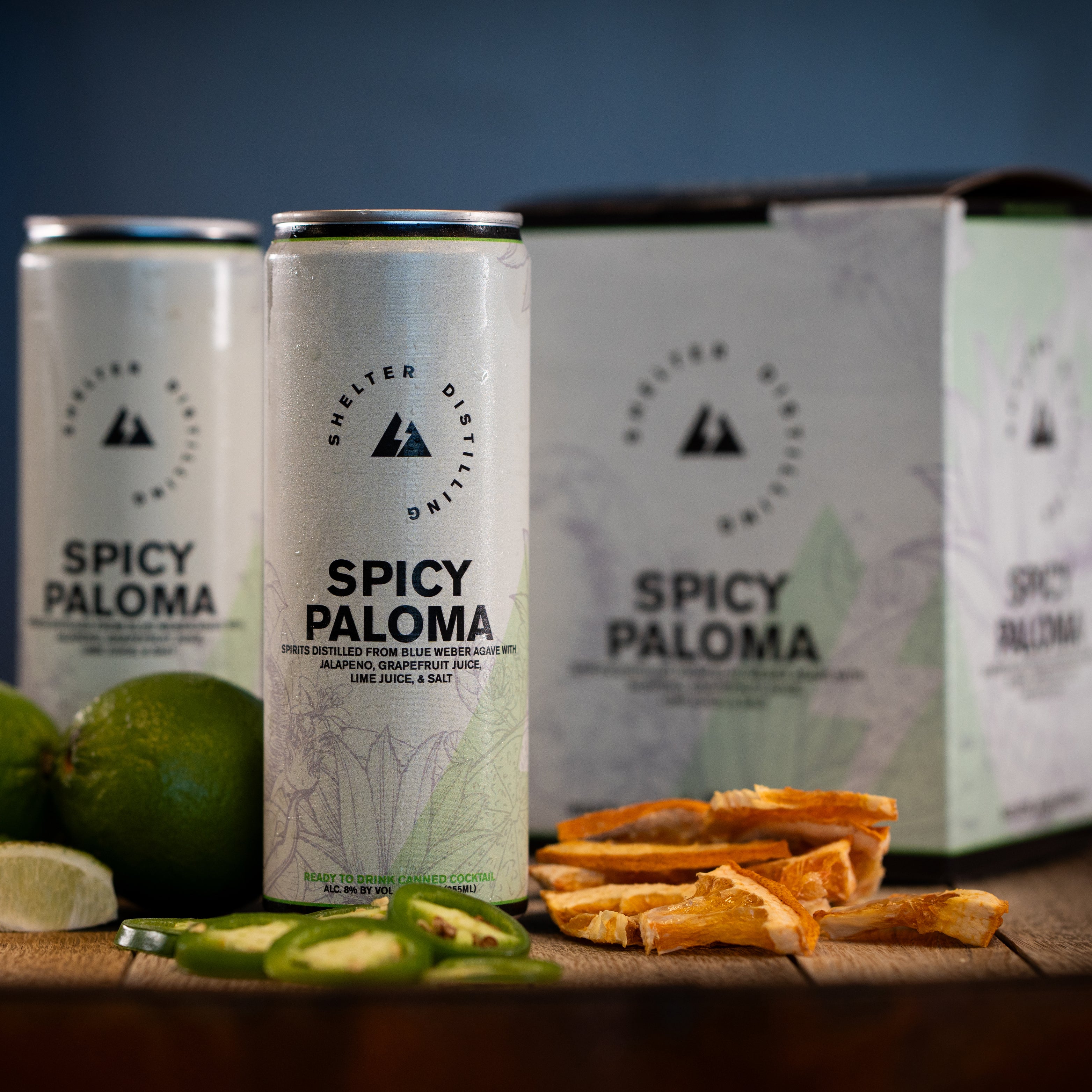 SHELTER DISTILLING Spicy Paloma Canned Cocktail