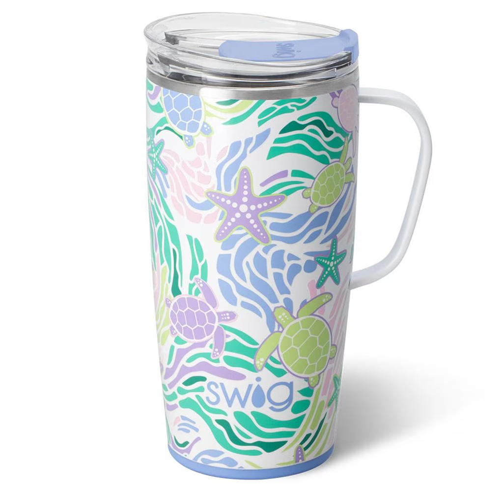 OCCASIONALLY MADE DBA SWIG Swig : Full Travel Mug (22oz) in Sea Swirl