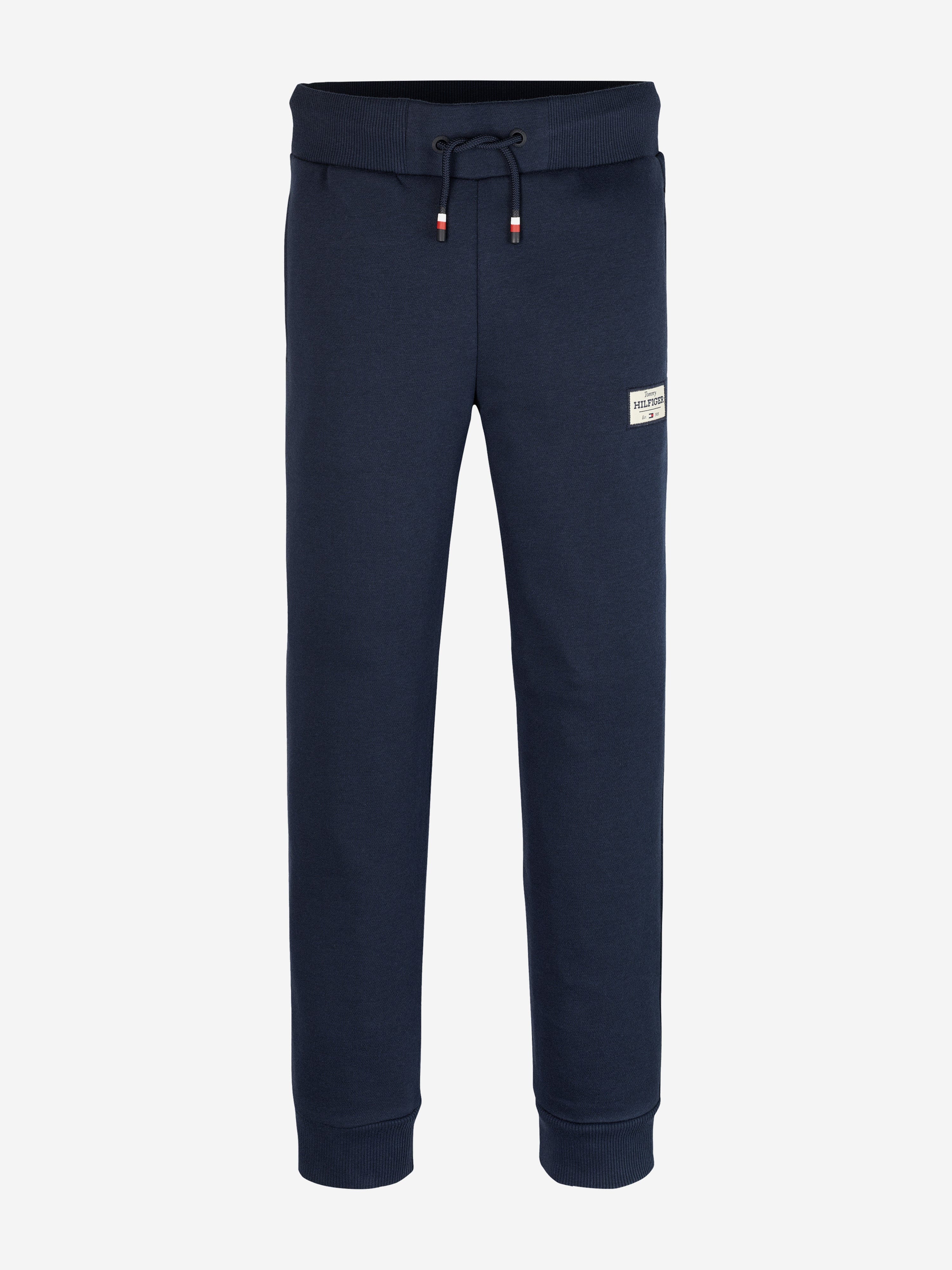 TOMMY HILFIGER Boys Monotype 1985 Label Joggers in Navy
