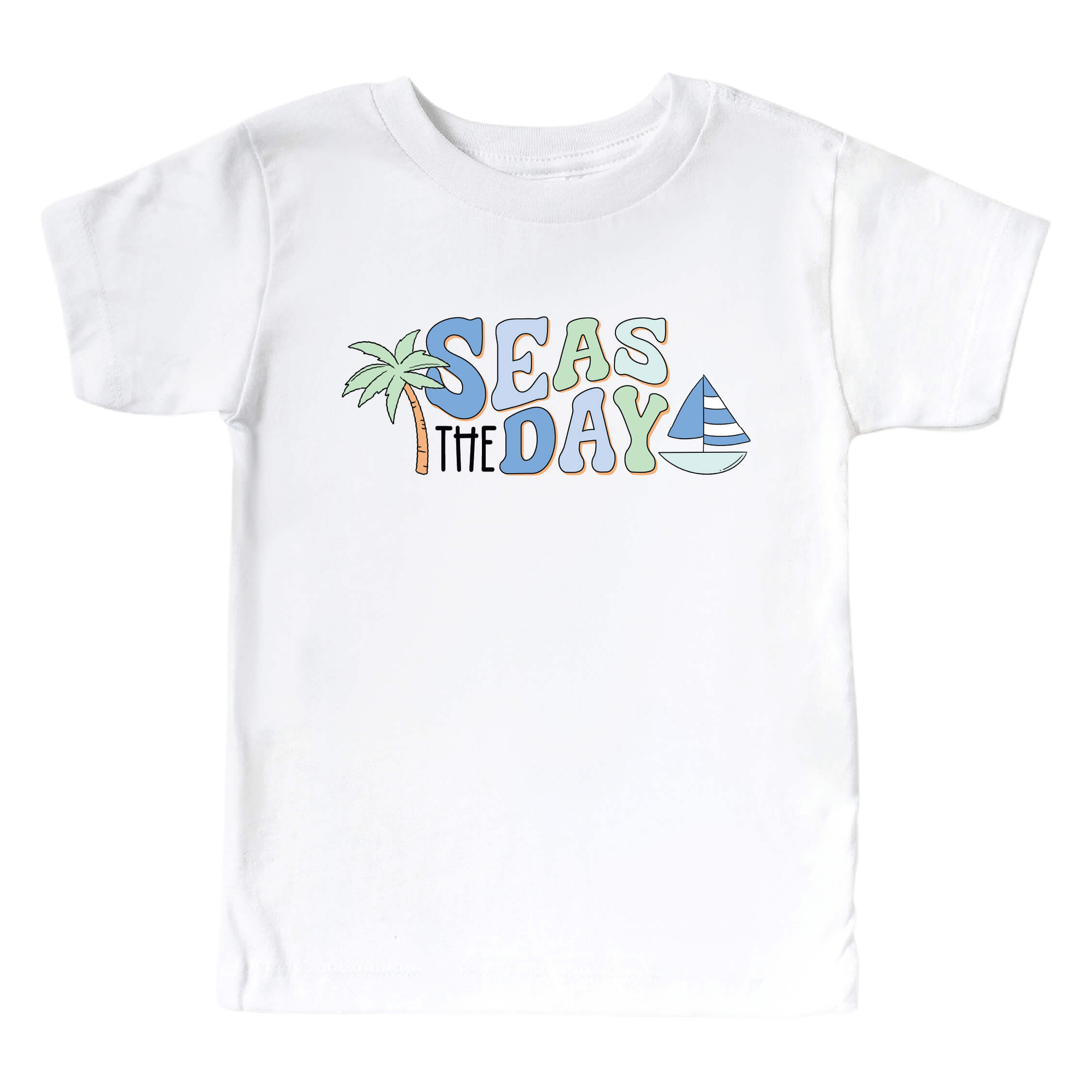 CLDTG Seas The Day Kids Graphic Tee   White