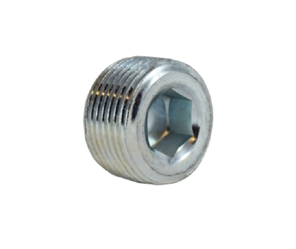 MIDLAND INDUSTRIES 1/4" Zinc Plated Hex Steel Plug Fittings 66762