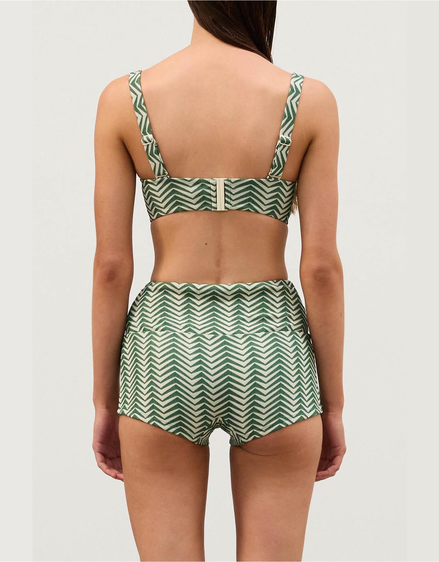 ZULU & ZEPHYR Green Zig Zag Boy Short