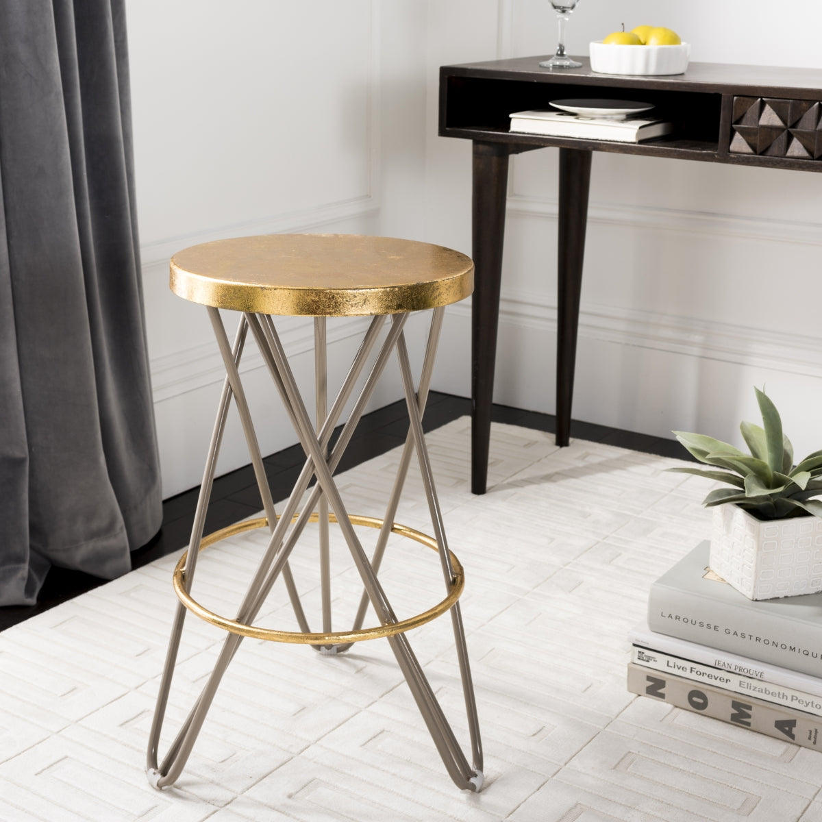 2346 Lorna Gold Leaf Counterstool