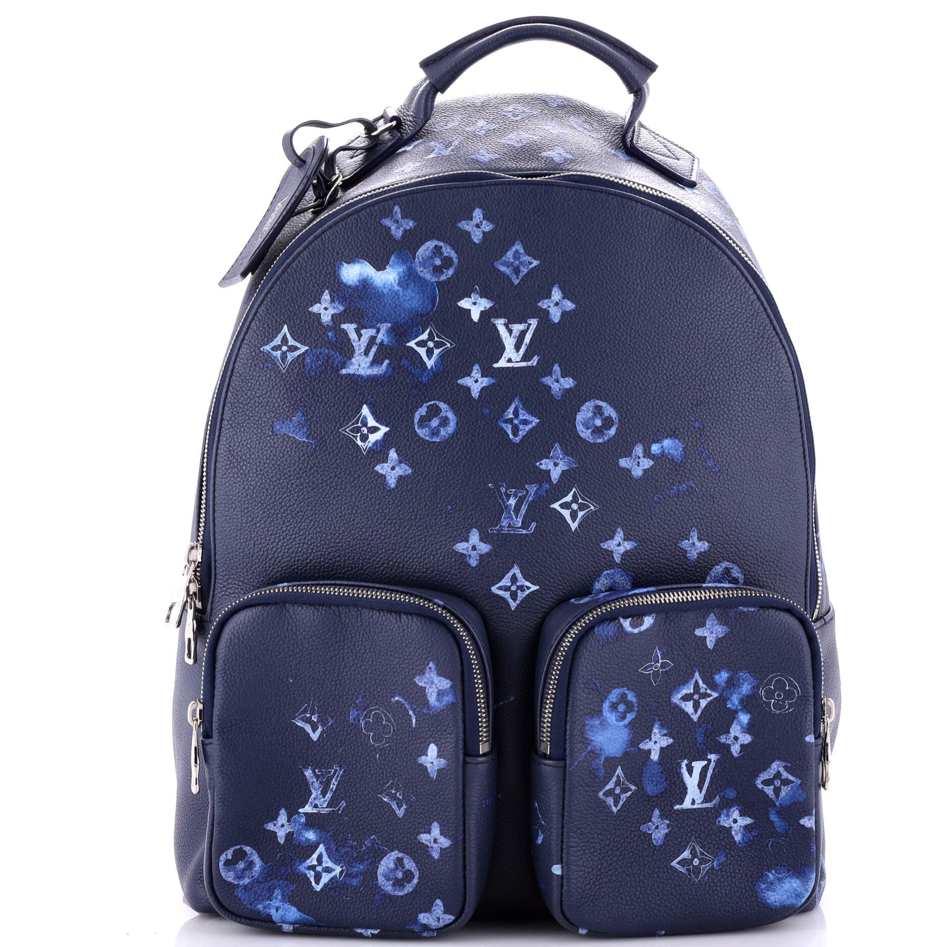 2860 Multipocket Backpack Limited Edition Monogram Ink Watercolor Leather