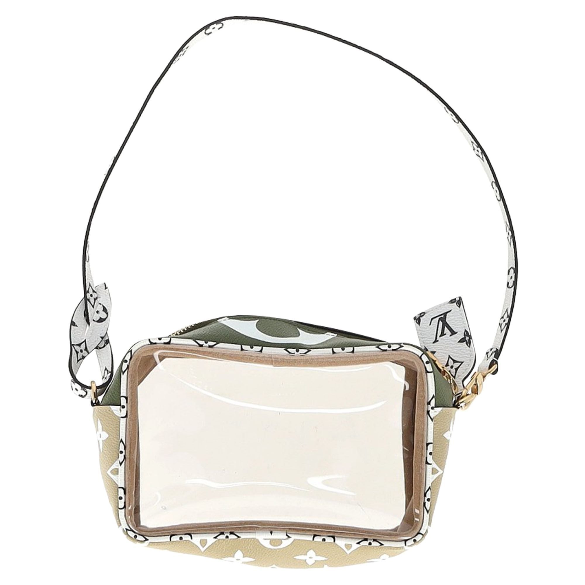 2604 Louis Vuitton Limited Edition Beach Pouch Monogram Giant Bag in Beige Coated Canvas and PVC