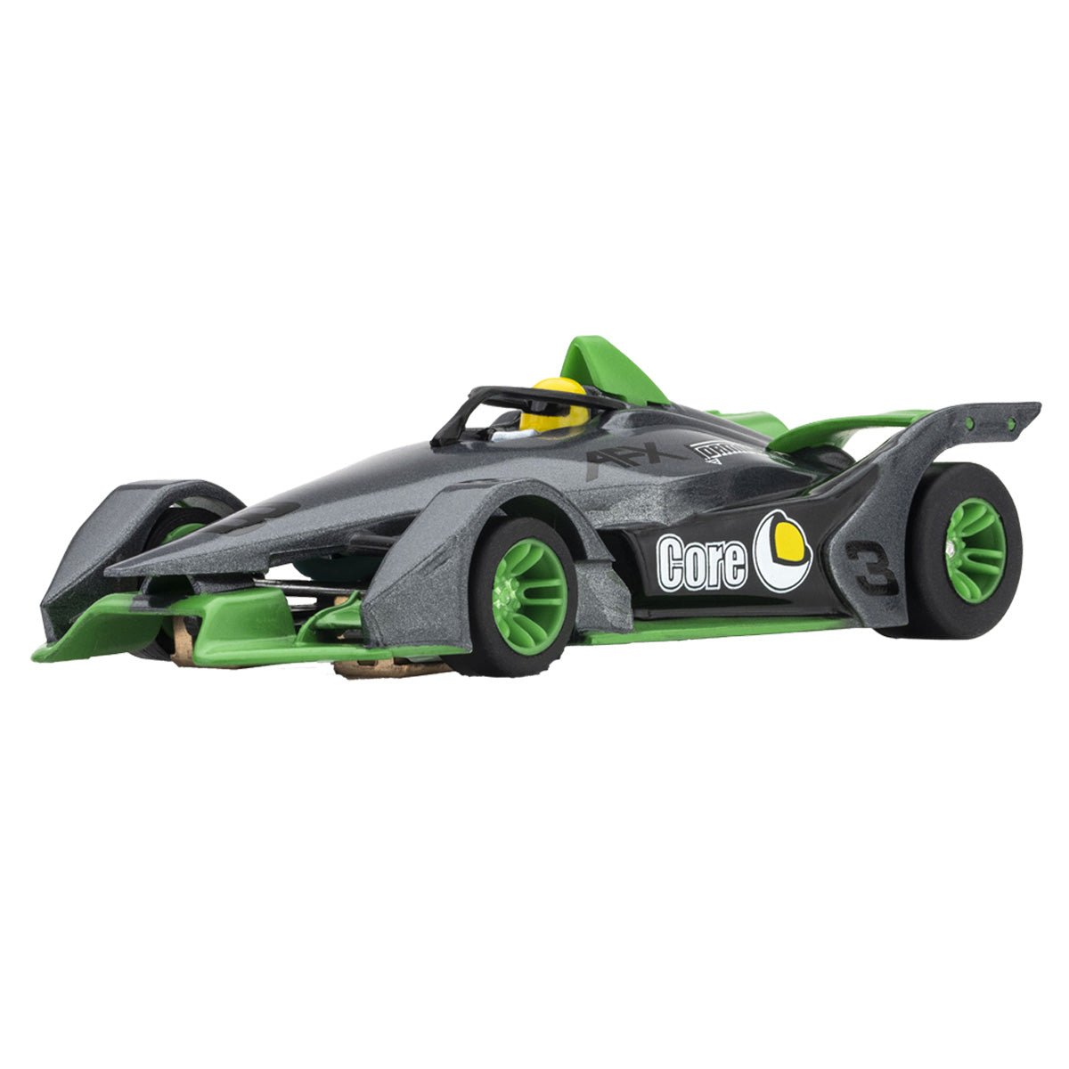 AFX Racing   Formula N #3 Silver/Green HO Scale Slot Car