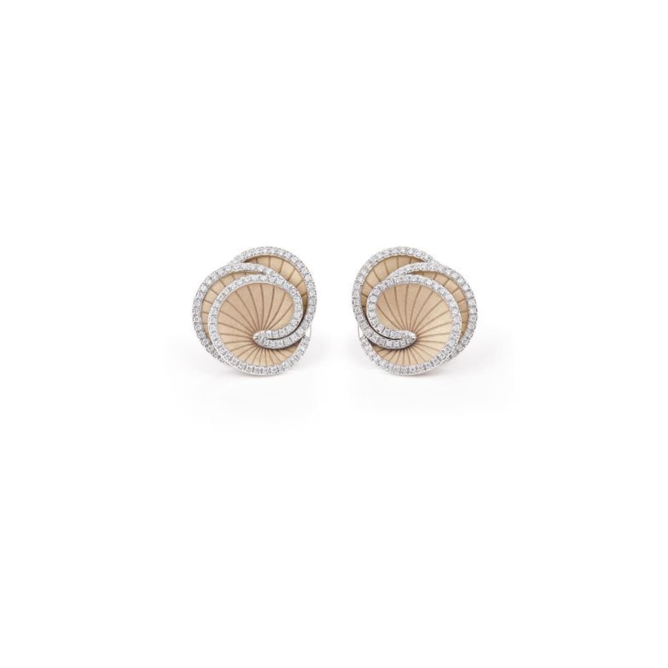 ANNA MARIA CAMMILLI Hypnose Galaxy 18K Natural Beige Diamond Earrings
