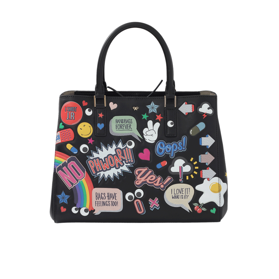 ANYA HINDMARCH Small Ebury Wink Sticker Bag