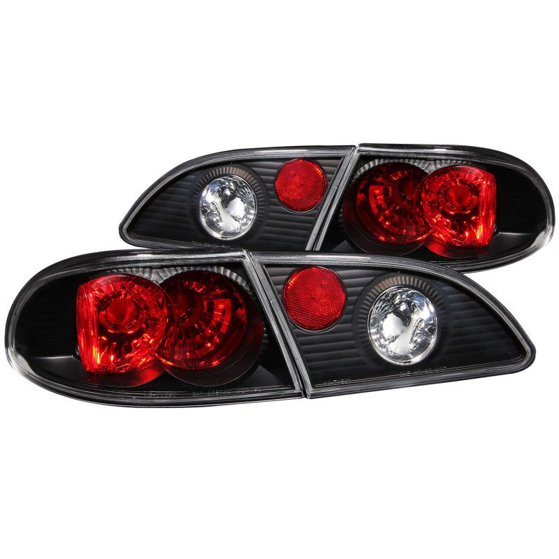 ANZO 1998 2002 Toyota Corolla Taillights Black