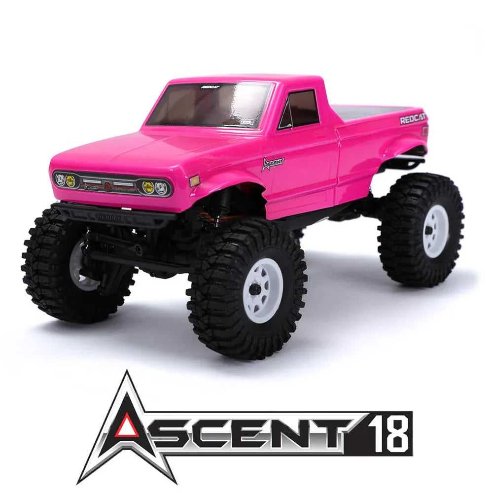 Redcat Ascent 18 1/18 Scale Brushed Electric Rock Crawler   Pink