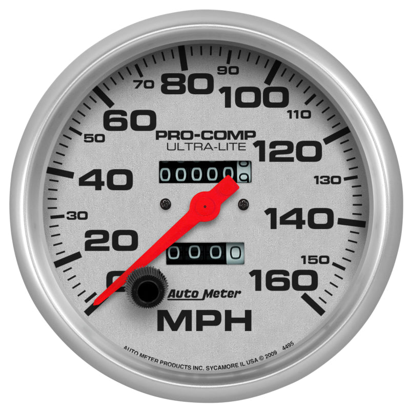 Autometer Speedometer 5in   160 MPH Mechanical Ultra  Lite