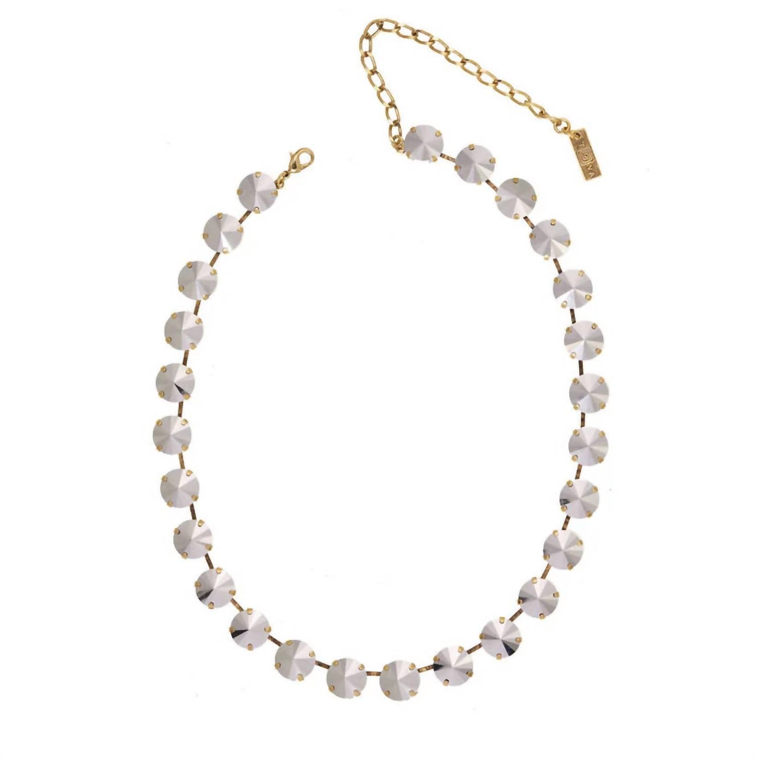 TOVA Sofia Necklace In Silver Chrome