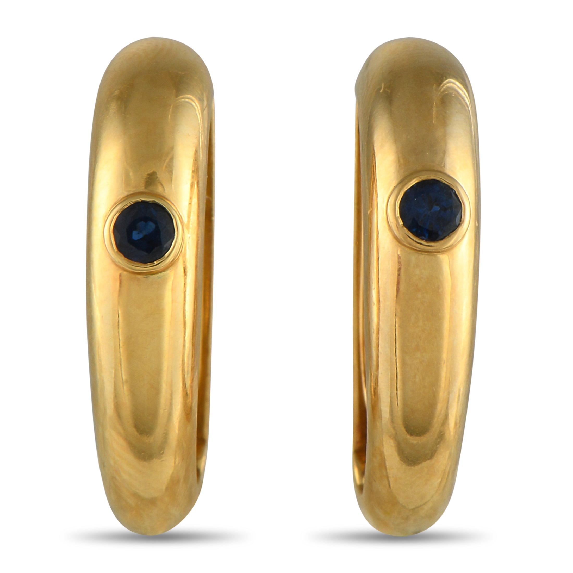 2269 Cartier 18K Yellow Gold Sapphire Cufflinks CA18 051625