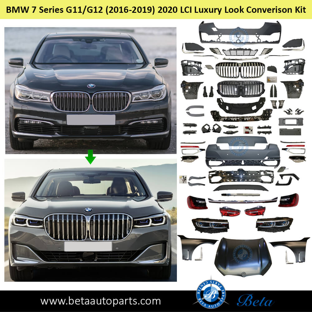 BETAAUTOPARTS BMW 7 Series G11 / G12 (2016 2019), Body Kit Conversion Upgrade to 2020 LCI Luxury Look, China