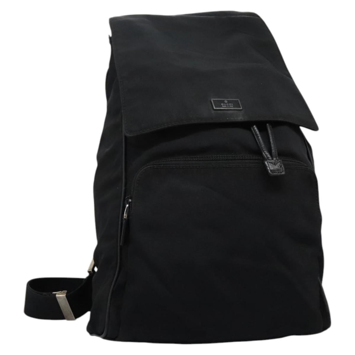 GUCCI Body Bag Canvas Black 019 0325 Auth bs23934