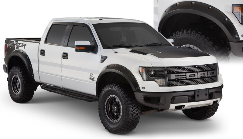 Bushwacker 10 14 Ford F 150 SVT Raptor Pocket Style Flares 4pc   Black