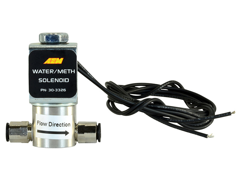 AEM Water/Methanol Injection System   High Flow Low Current WMI Solenoid   200PSI 1/8in 27NPT In/Out