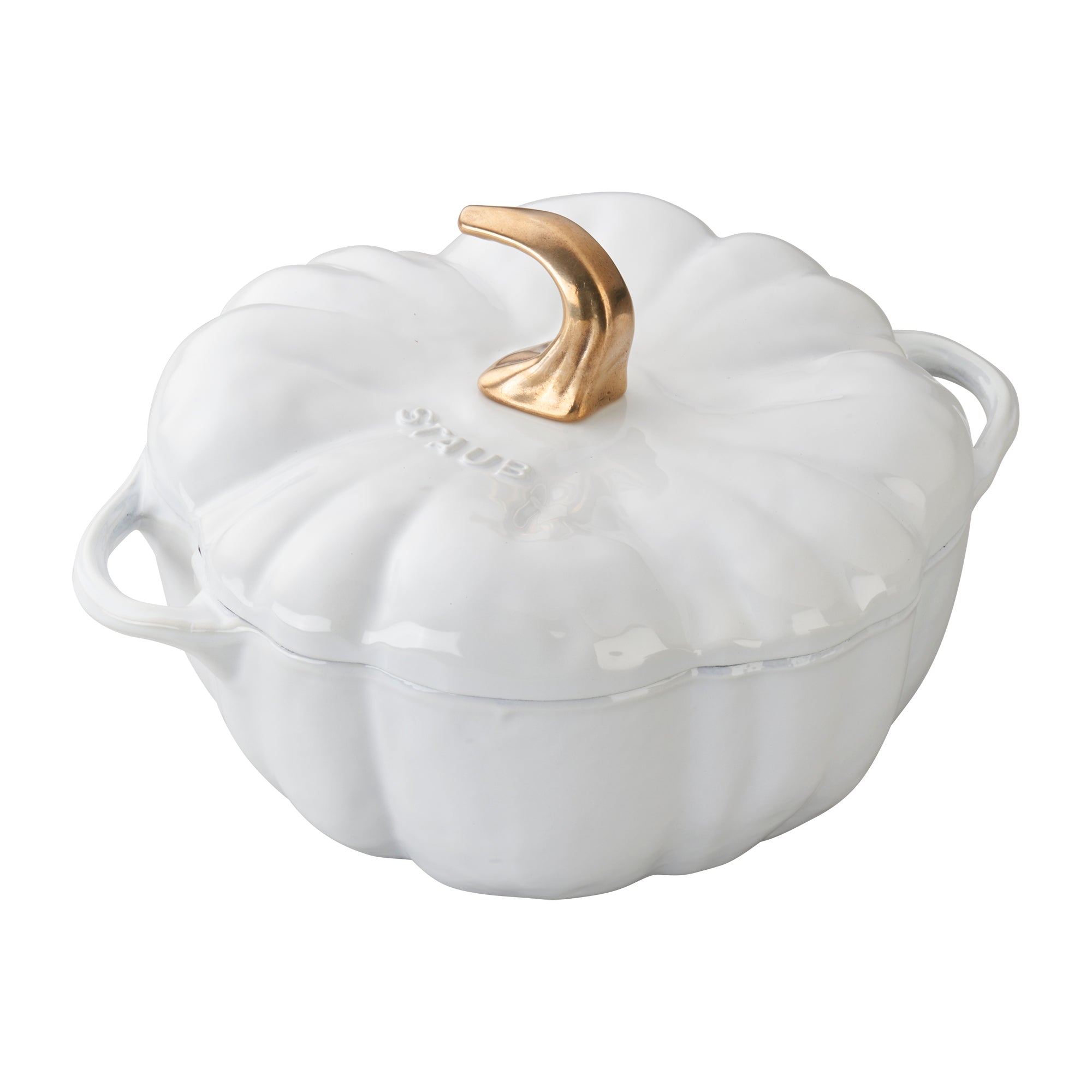2142 Staub Cast Iron 3.5 qt Pumpkin Cocotte