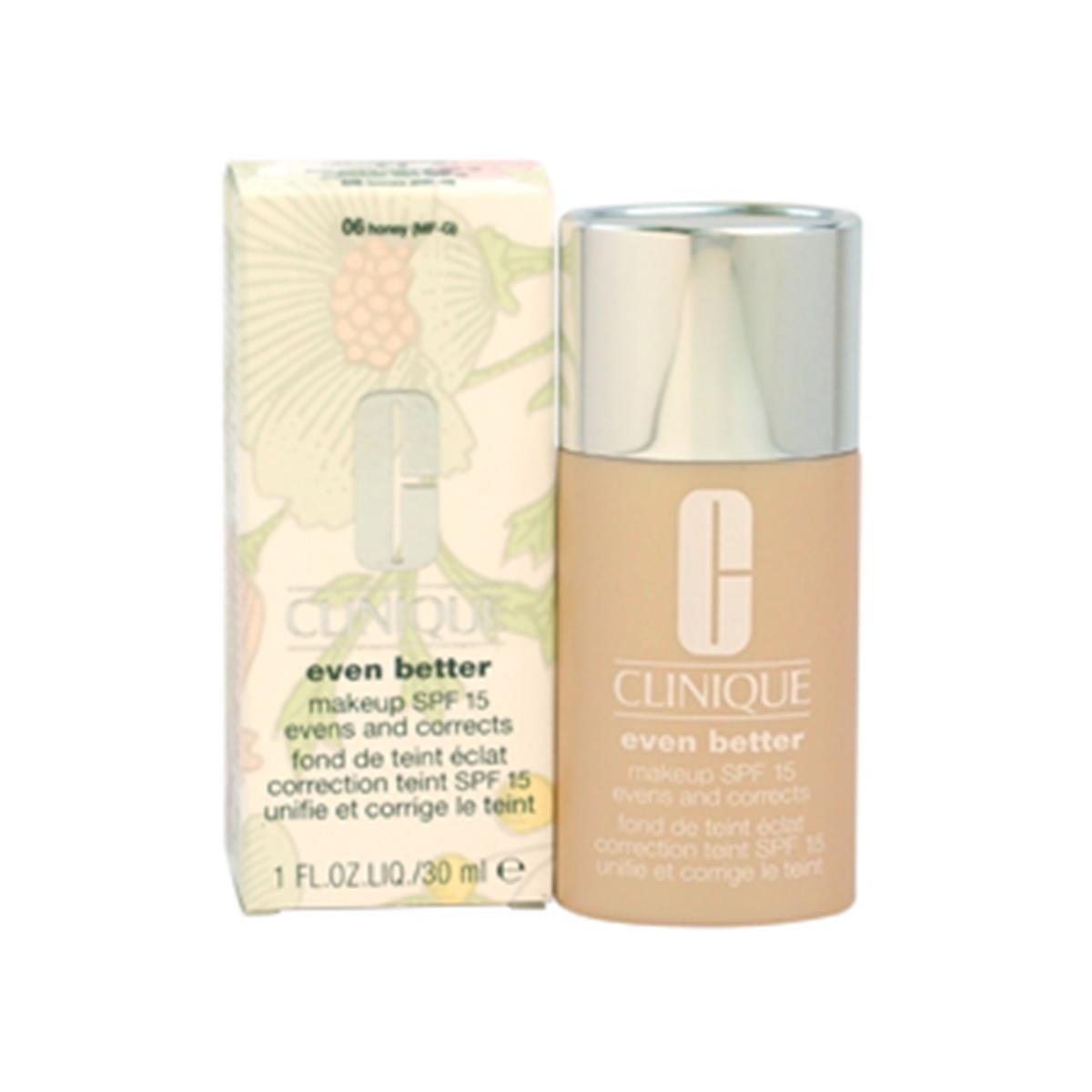 2297 Clinique W C 4927 Even Better Makeup SPF 15 No.06 Honey MF G Dry To Combination Oily Skin Foundation for Womens, 1 oz