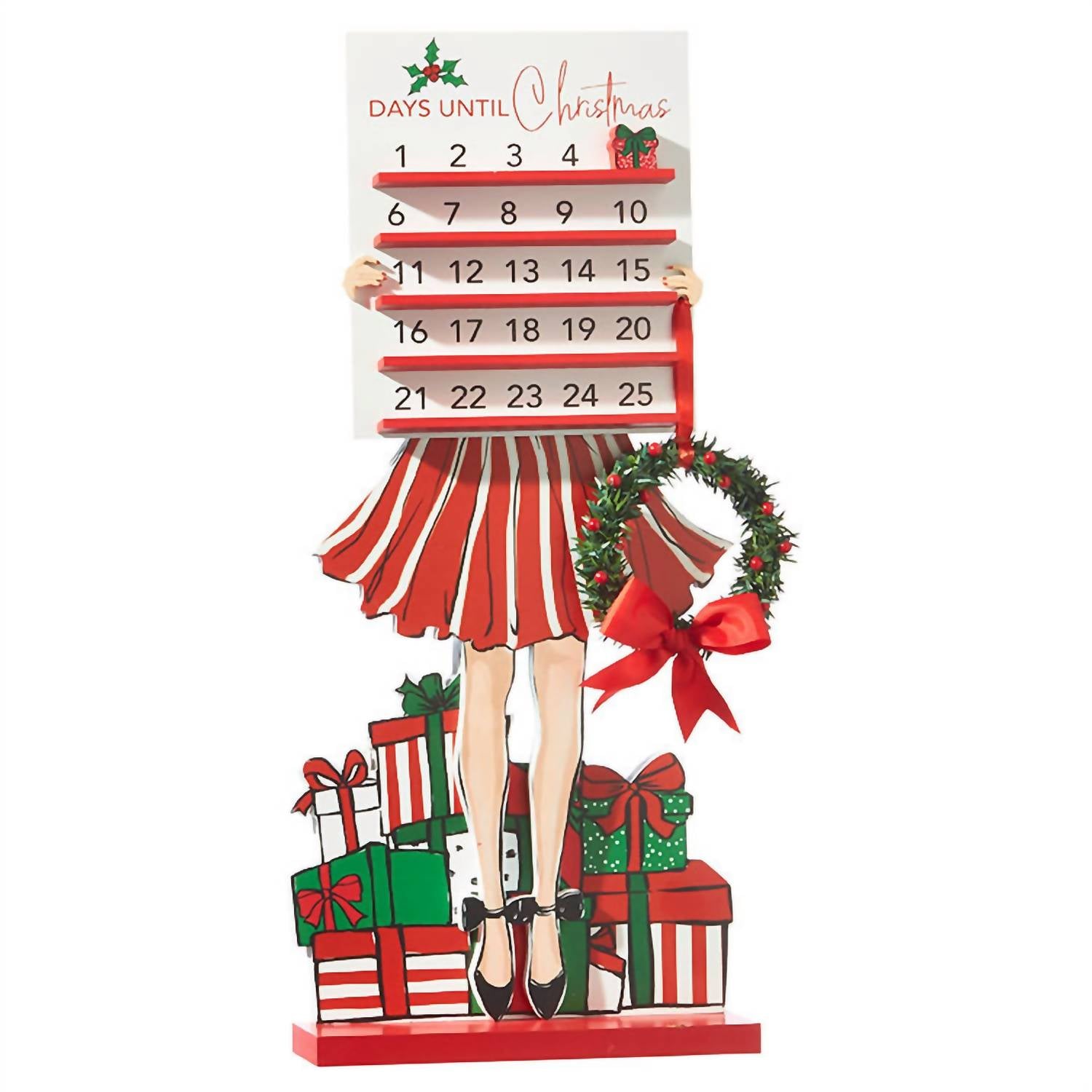 2244 24" Advent Calendar In Holiday Shopper