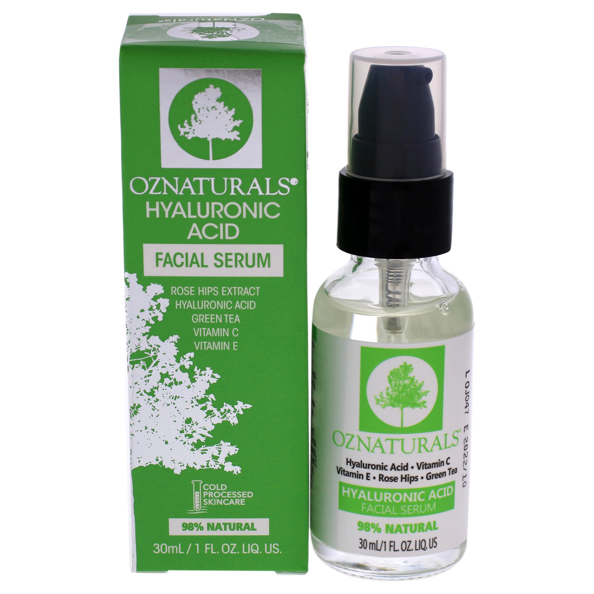 2281 Hyaluronic Acid Facial Serum by OZNaturals for Unisex   1 oz Serum