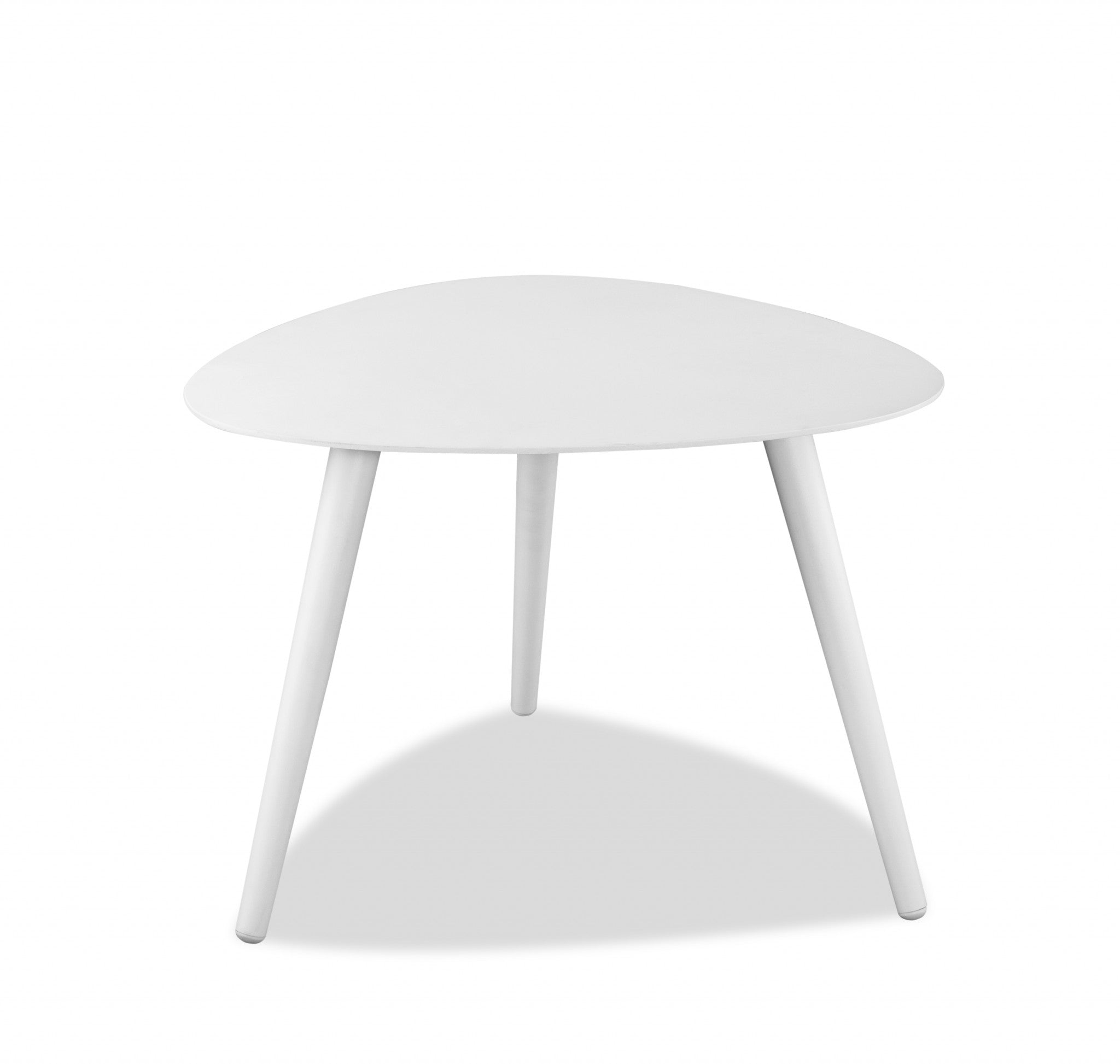 2736 16" White Aluminum End Table