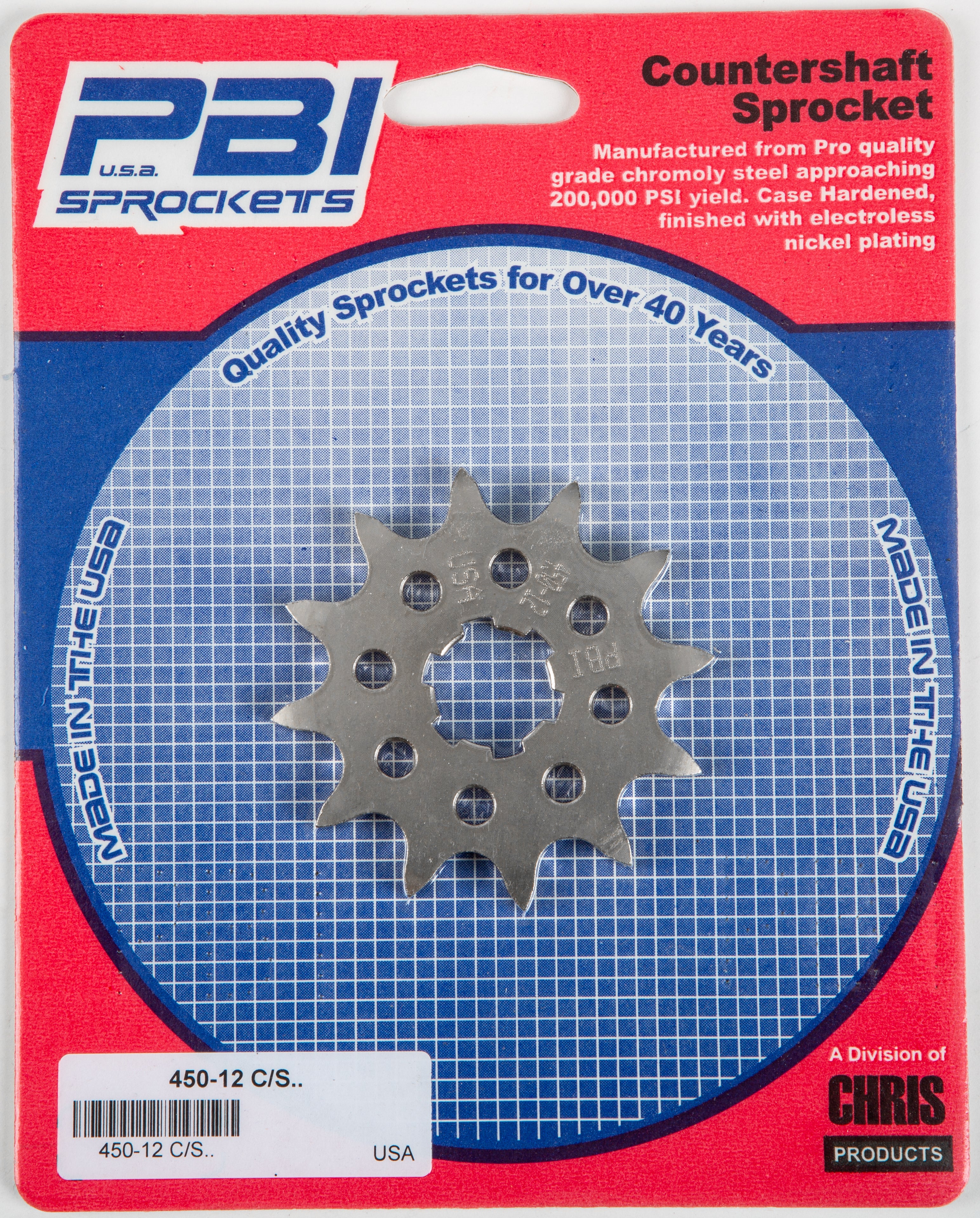PBI Front Cs Sprocket Steel 12t 520 Kaw