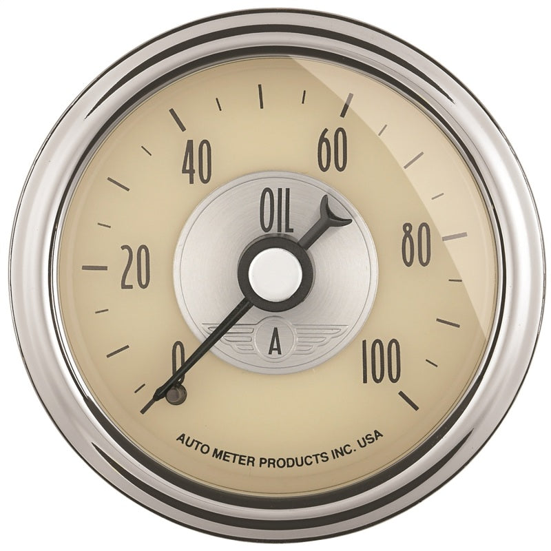 Autometer Prestige Series 52mm 0 100 PSI Mechnical Oil Pressure Gauge