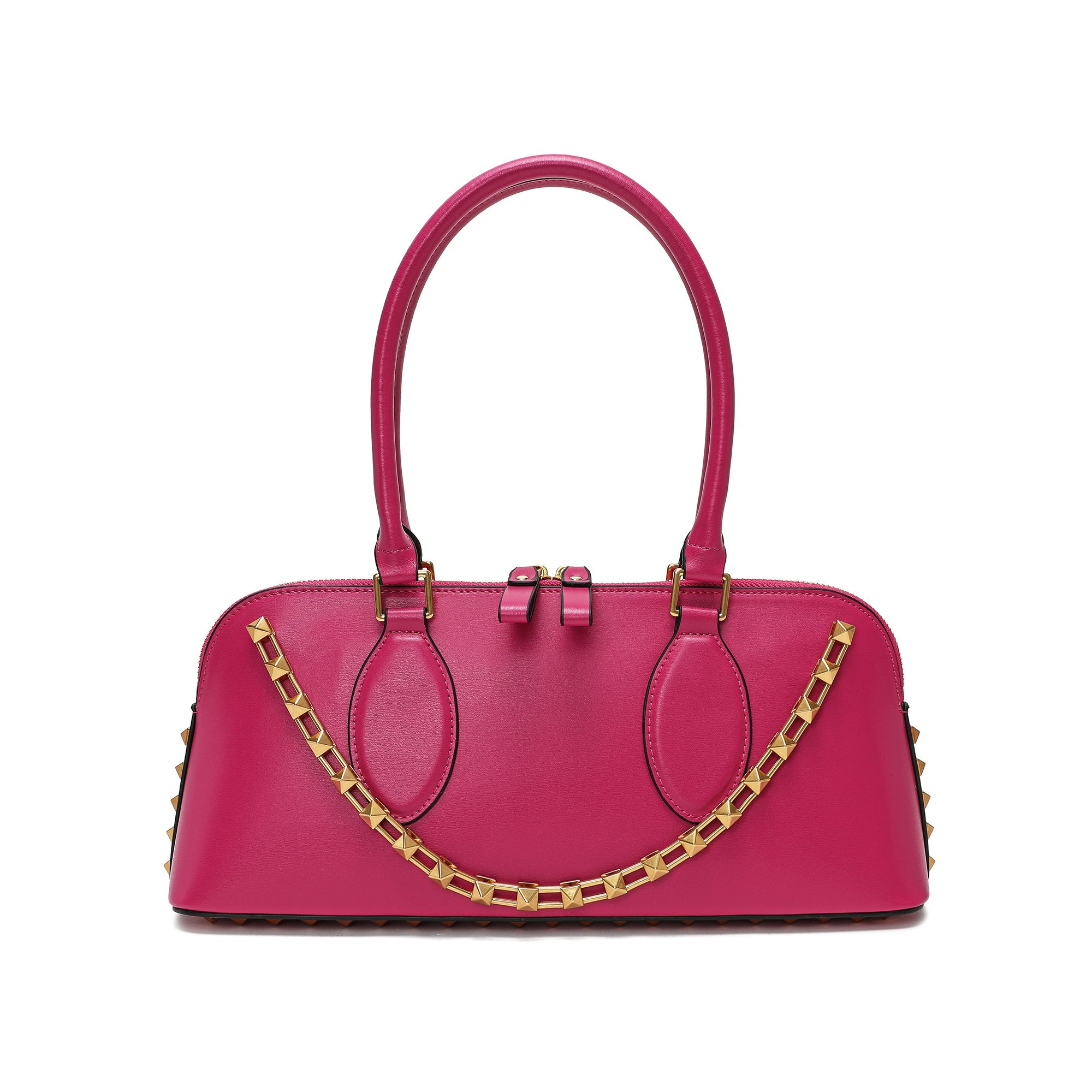 2495 Tiffany & Fred East West Smooth Leather Satchel Bag