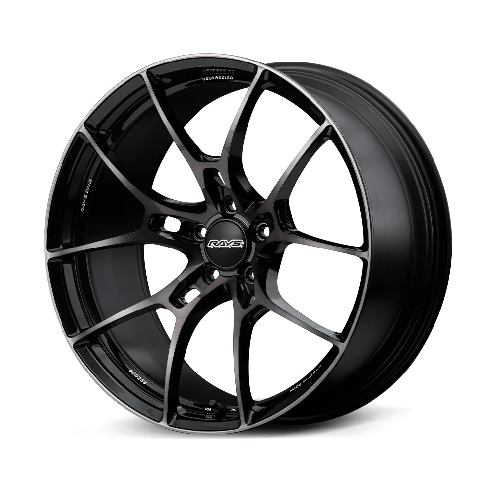 TORQUEGT Rays Volk Racing G025 LTD Alloy Wheel   18x8 ET45 5x100 Pressed Black Clear