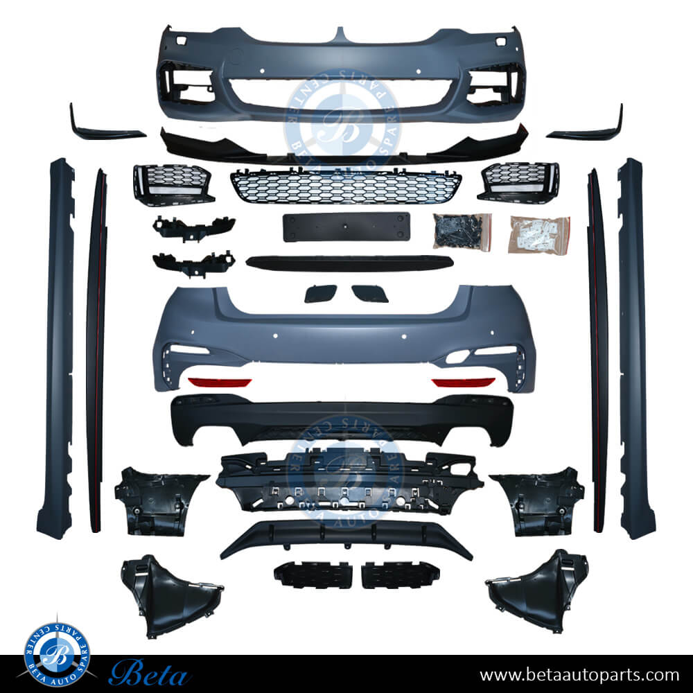 BETAAUTOPARTS BMW 5 Series G30 (2017 2020), Body Kit M Performance with PDC with Washer with Park Assist without ACC, Taiwan, 33 9986A3KT TP1