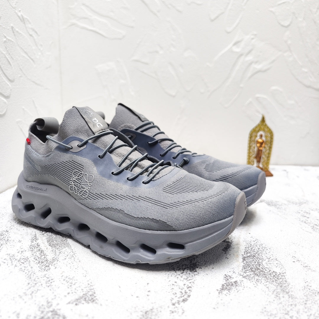 LOEWE SHOE CLOUDTILT SNEAKER IN SHARK GRAY RECYCLED POLYESTER