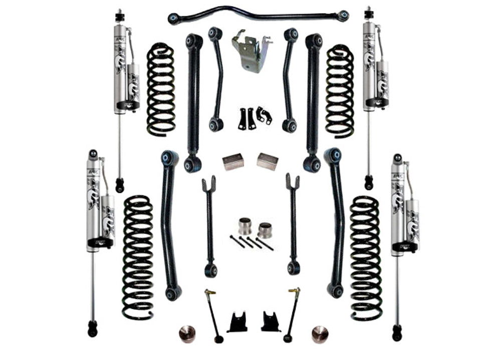 SUPERLIFT 4" Lift Kit w/ Fox 2.0 Res Shocks   07 18 Wrangler JK   4Dr w/ Reflex Ctrl Arms K997FX