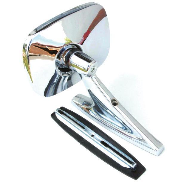 CBS Chrome Rectangular Pedestal Mirror 135mm