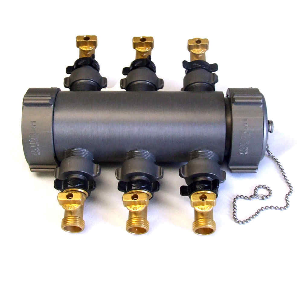 Action Coupling Manifold  2.5" F NH X M NH (NST) x (6) GHT