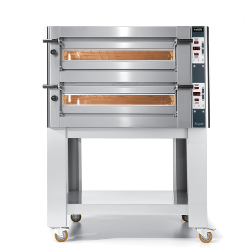ITALIANA Donatello DN435/2 DN Series Pizza Oven, electric, deck type, (2) 28 1/4 in W x 28 1/4 in D x 5 1/2