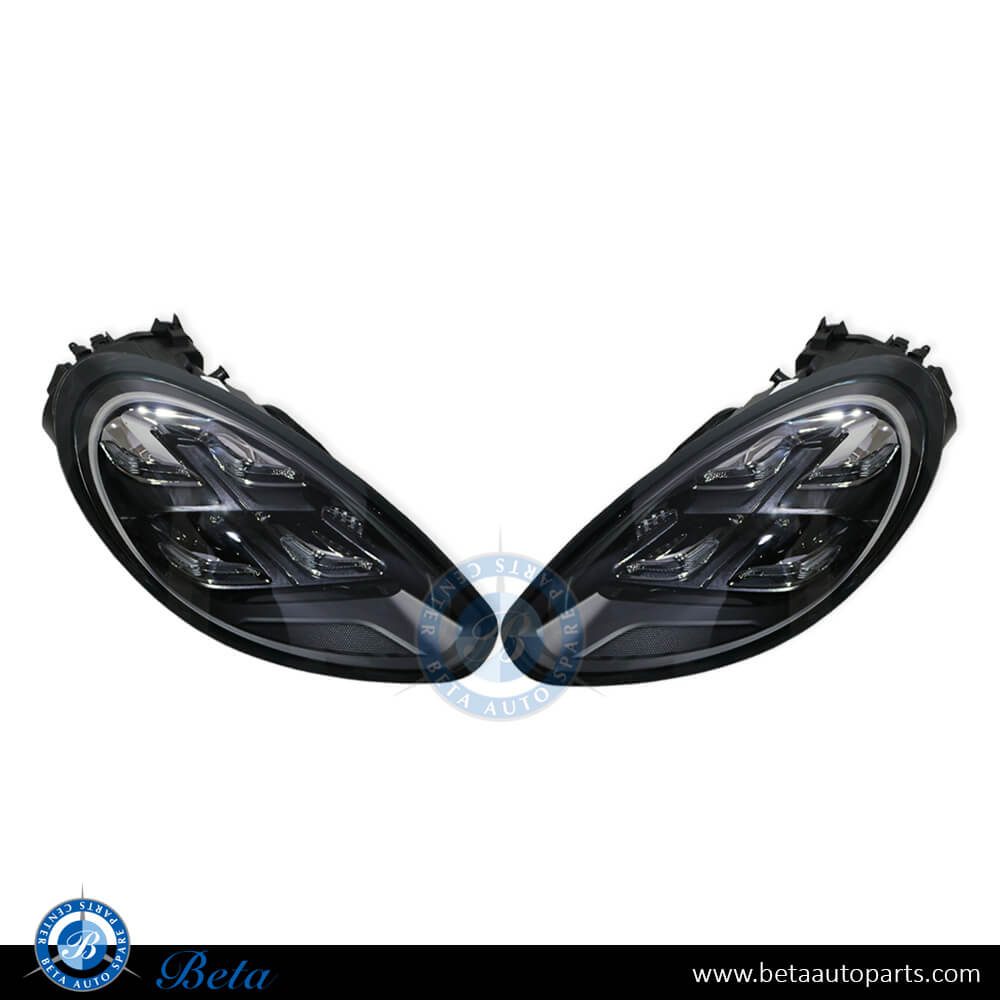 BETAAUTOPARTS Porsche Panamera (2014 2016), Headlamp Upgrade to 2017 Adaptive LED Look without AFS Fit for Xenon, China, 97063115554 / 97063115654