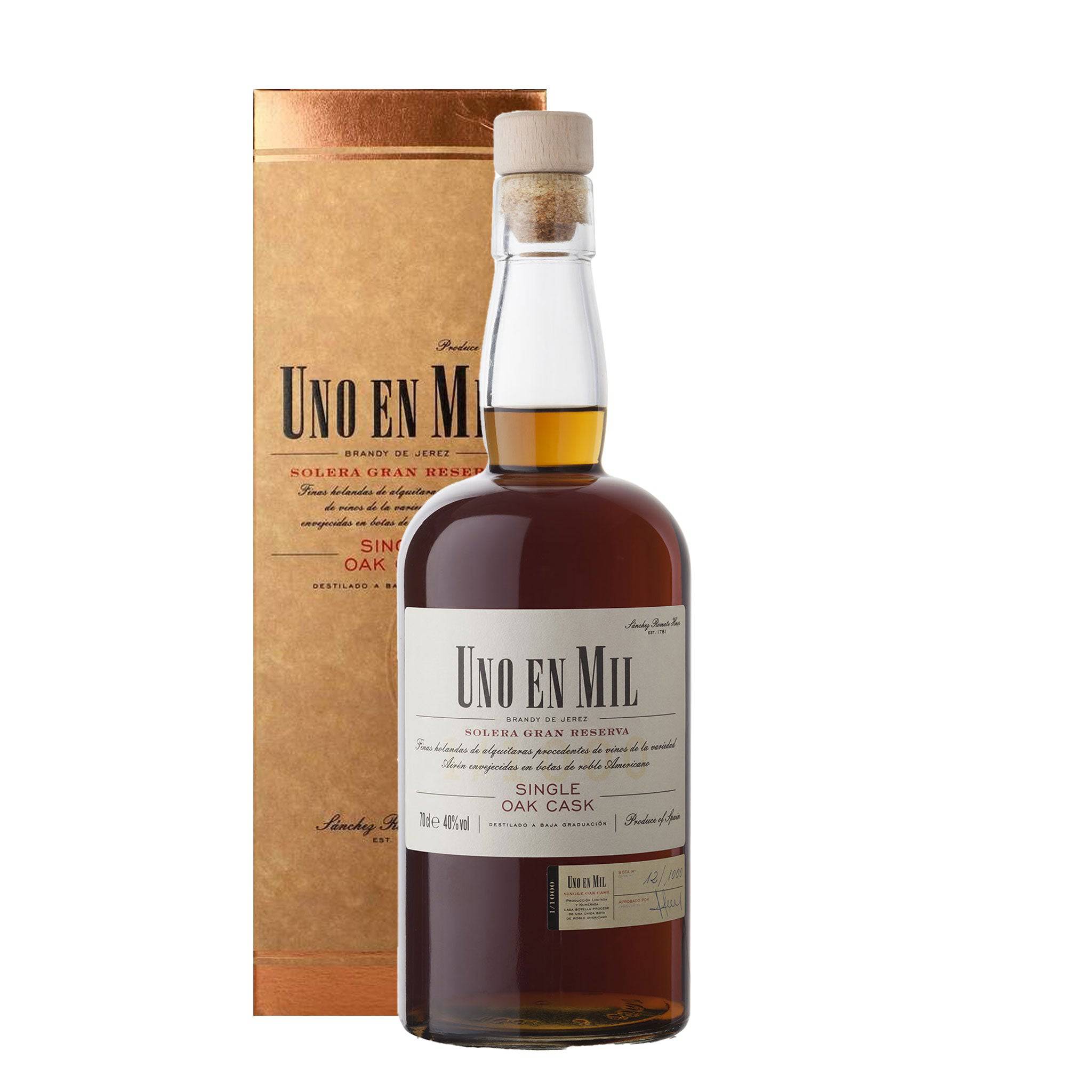 ROMATE Uno en Mil Solera Gran Reserva Brandy