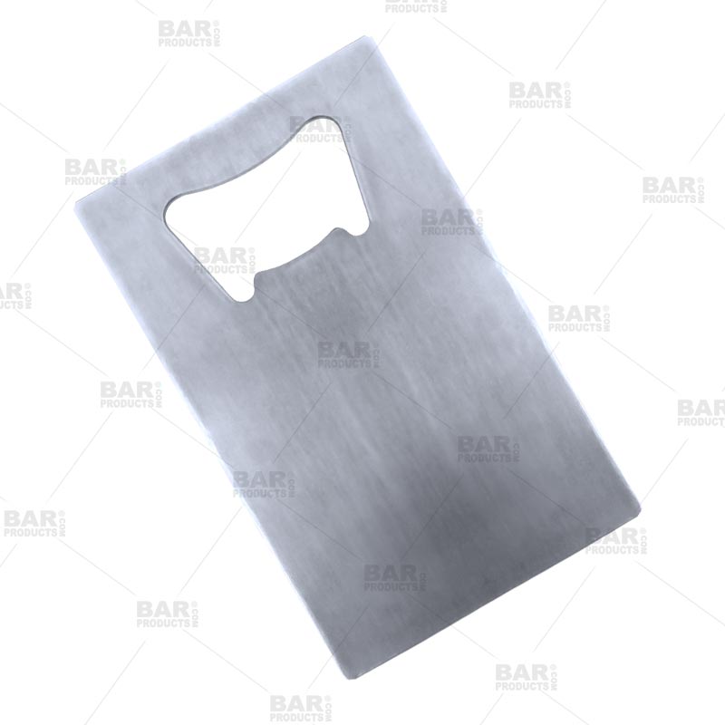 BARPRODUCTS BarConic® Stainless Steel Credit Card Bottle Opener