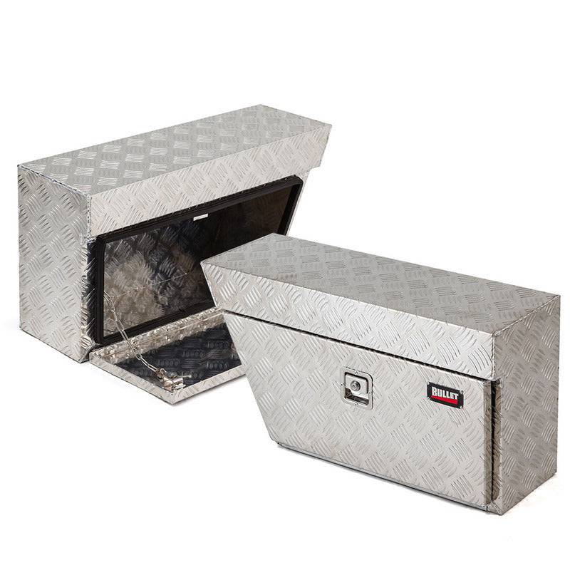 X BULL BULLET Pair of Under Tray Ute Tool Boxes Aluminium Vehicle Box Body Toolbox